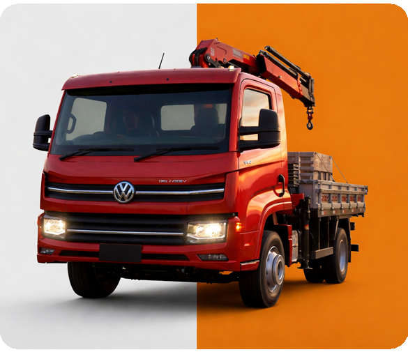 Caminhão Munck Operando